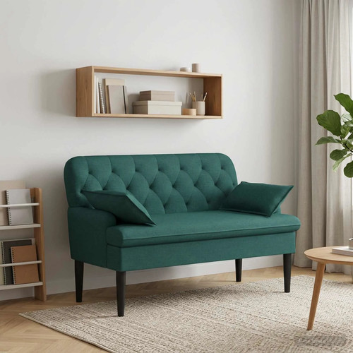Vidaxl loveseat dark green - loveseat,