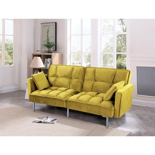Mid century retro velvet - 76", mid-century